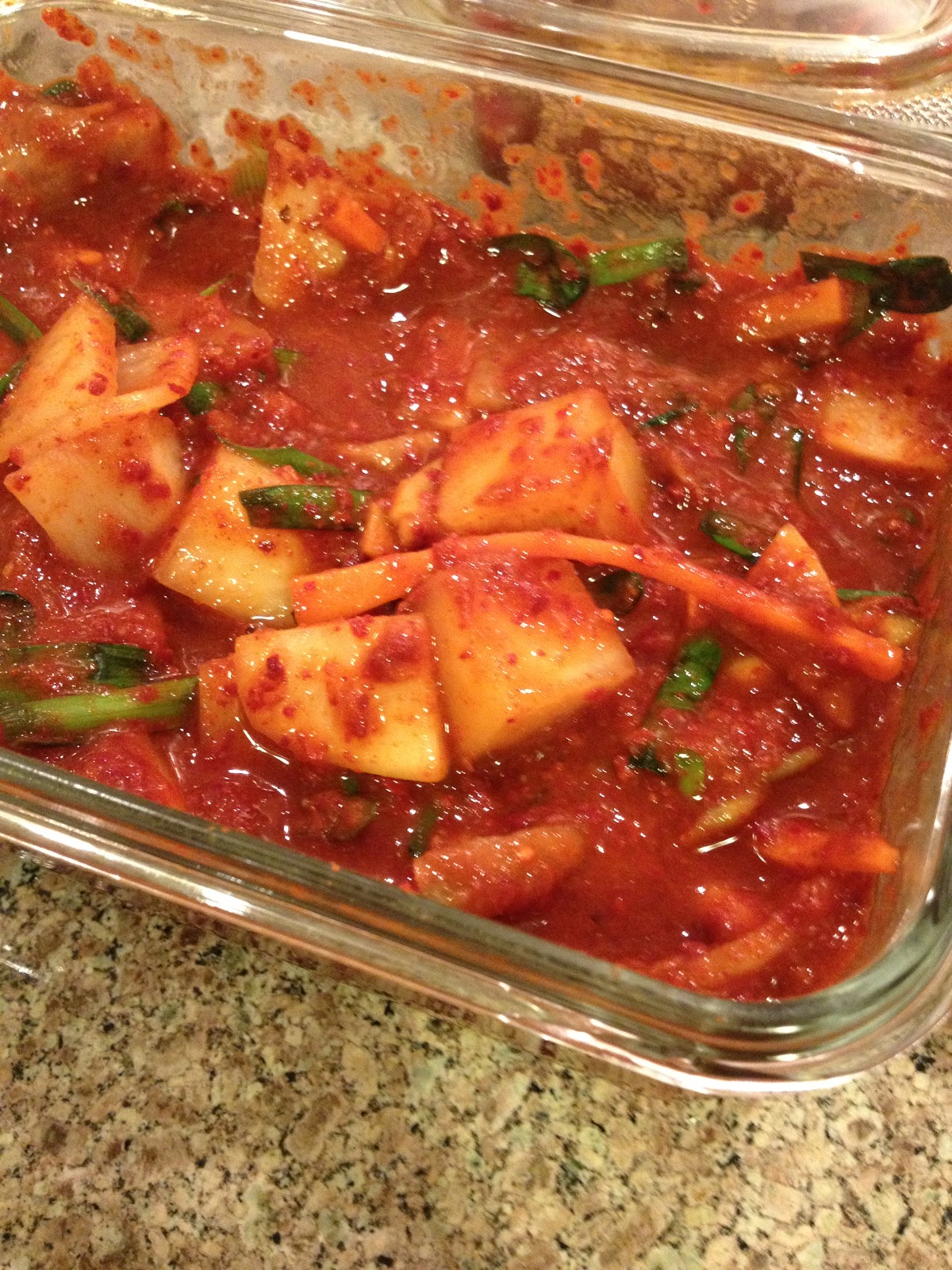 Cup o' YoFu! Wintertime means Kimchi time Radish and Napa Cabbage