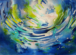 ripple watercolor paintings under