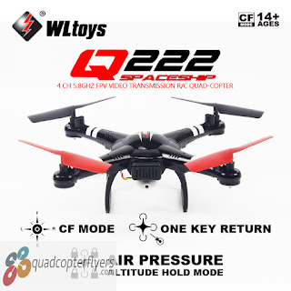 WLToys Q222 Q222G Spaceship FPV Quadcopter Black WLToys Q222 Q222G Spaceship FPV Quadcopter Black