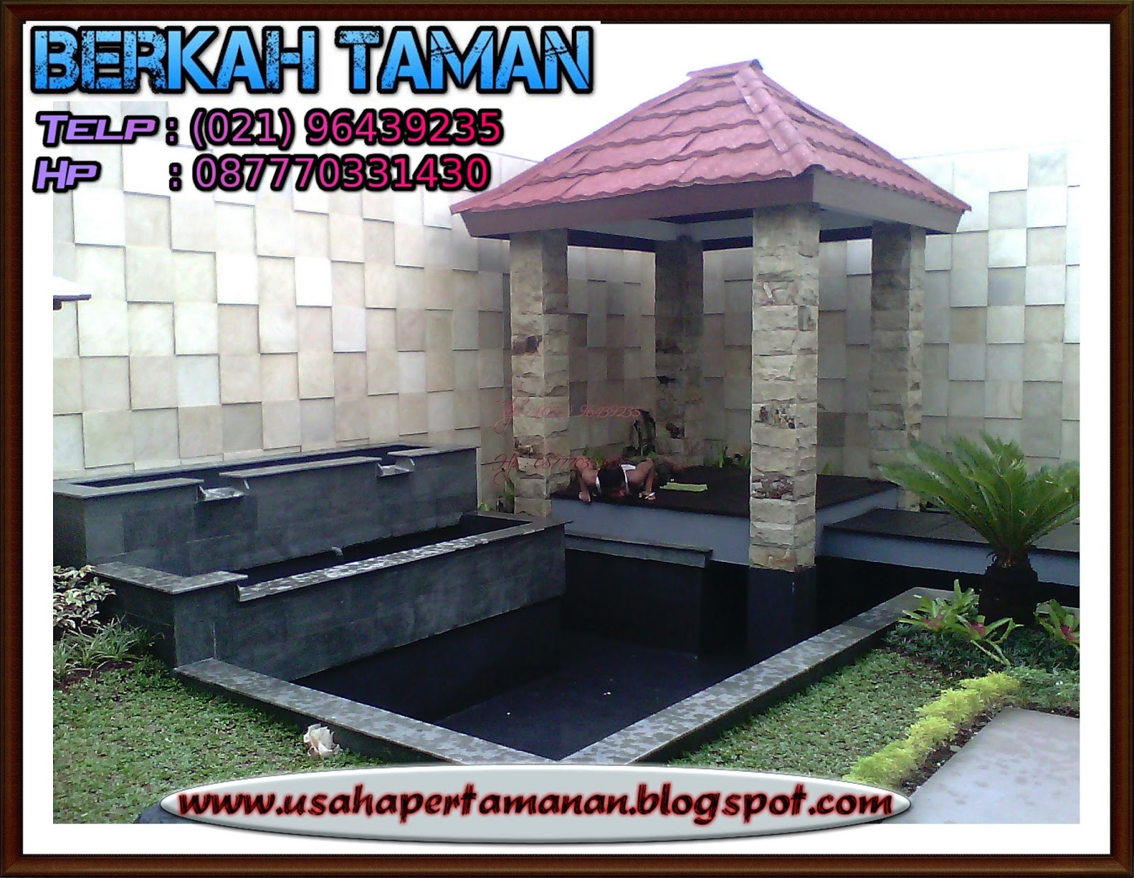 CAKUNG PROJECT - KOLAM KOI,GAZEBO,TAMAN MINIMALIS,DINGDING BATU ALAM