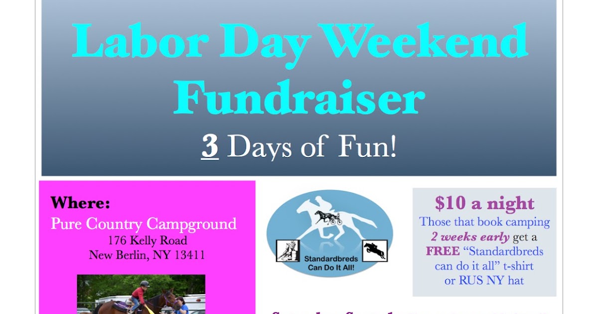 Racing Under Saddle News Labor Day Weekend Fundraiser Event Set