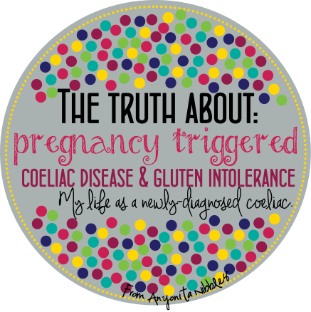 She shares her experience with being diagnosed with Coleiac Disease after her pregnancy triggered a gluten intolerance.