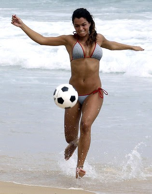 women beach football