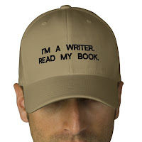 I'm a writer, read my book, cap