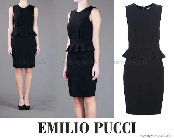 Crown Princess Mette-Marit wore Emilio Pucci Stretch Peplum Dress