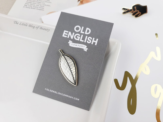 Old English Company leaf pin