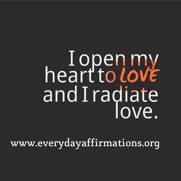 Daily Affirmations 2014, Affirmations for Love