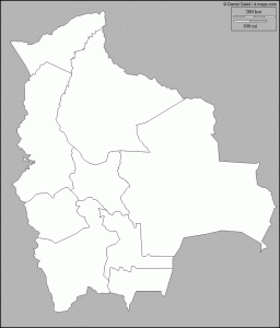 LAMINAS PARA COLOREAR - COLORING PAGES: Mapa y Bandera de Bolivia para