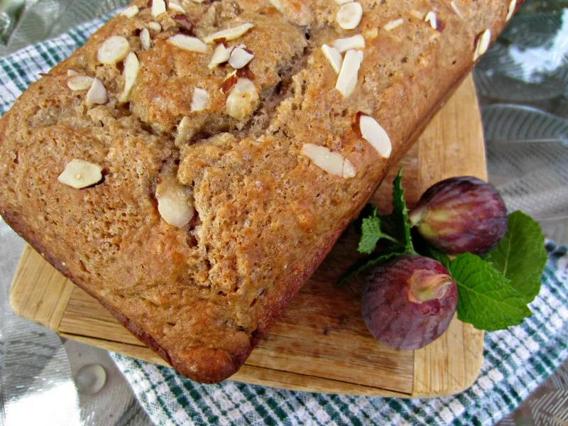 Fresh Fig and Almond Quick Bread