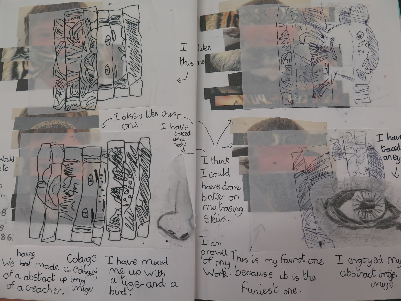 Gomersal Primary School Art Sketchbook use