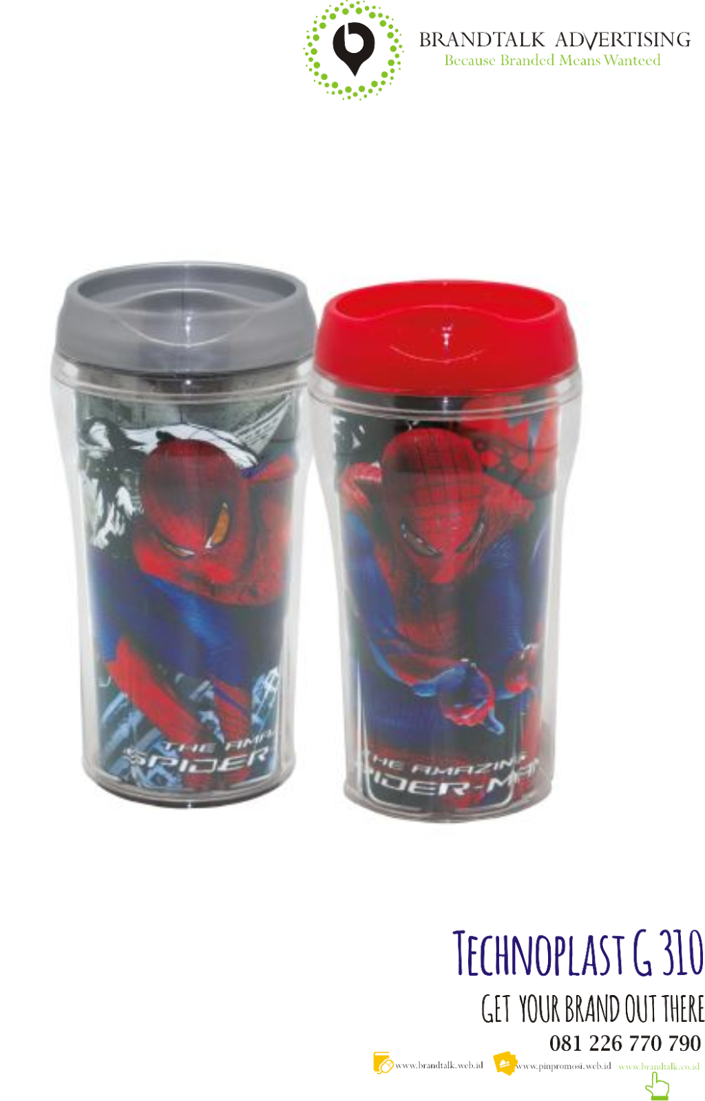 TUMBLER BOTOL MINUM TECHNOPLAST G310 | Cetak Mug Tumbler