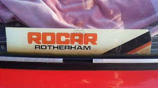 ROCAR Rotherham rear window sticker