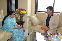 with Asha Bhosle at her residence