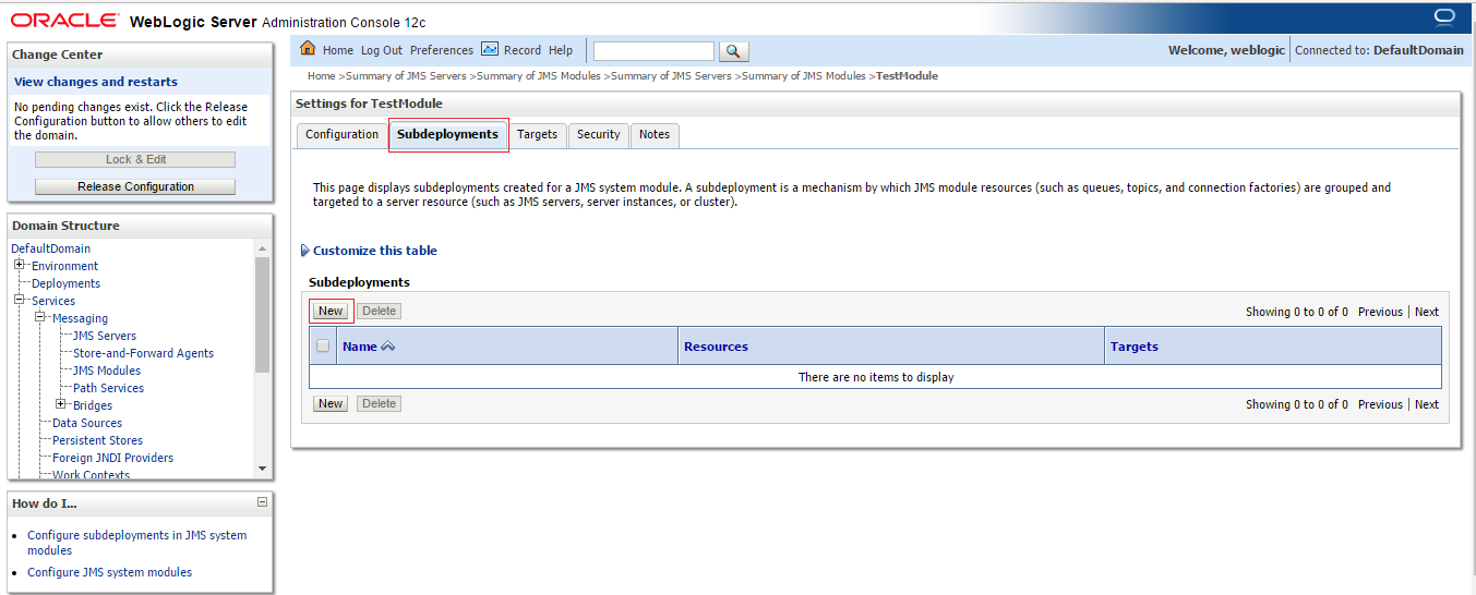 JMS queue in weblogic server 12c TechSupper