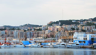 The bustling port of Genoa, where Sivori was born