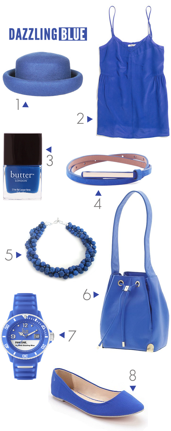 Pantone Dazzling Blue, The Color of Spring 2014 // Bubby and Bean