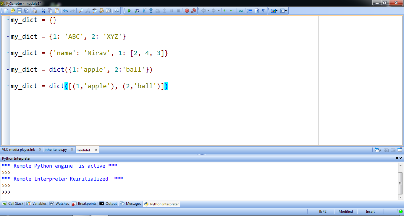 Dictionary and Tuples in Python