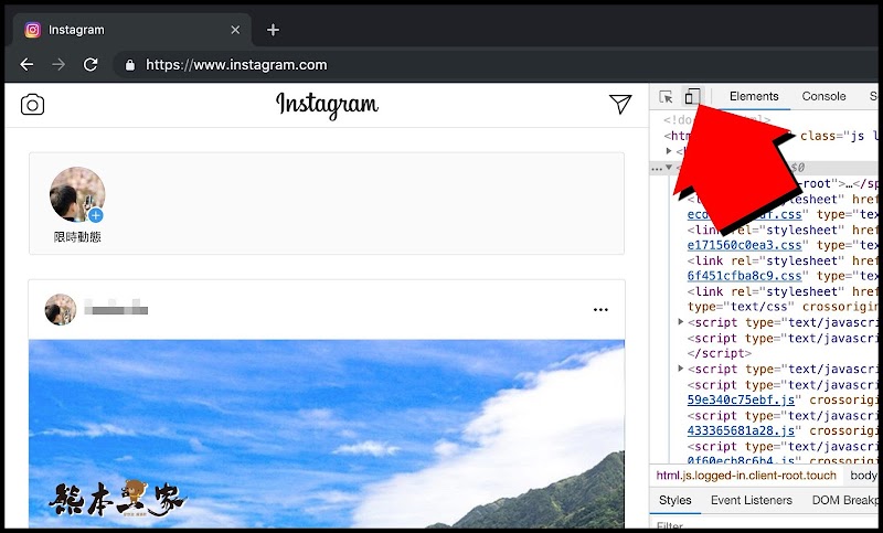 Instagram如何在PC電腦上傳相片PO文Safari-Chrome瀏覽器IG發文好簡單
