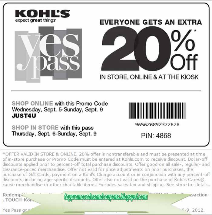 Free Promo Codes and Coupons 2023 Kohls Coupons