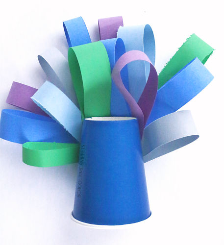 Peacock Paper Cup Art and Craft | School Time Snippets