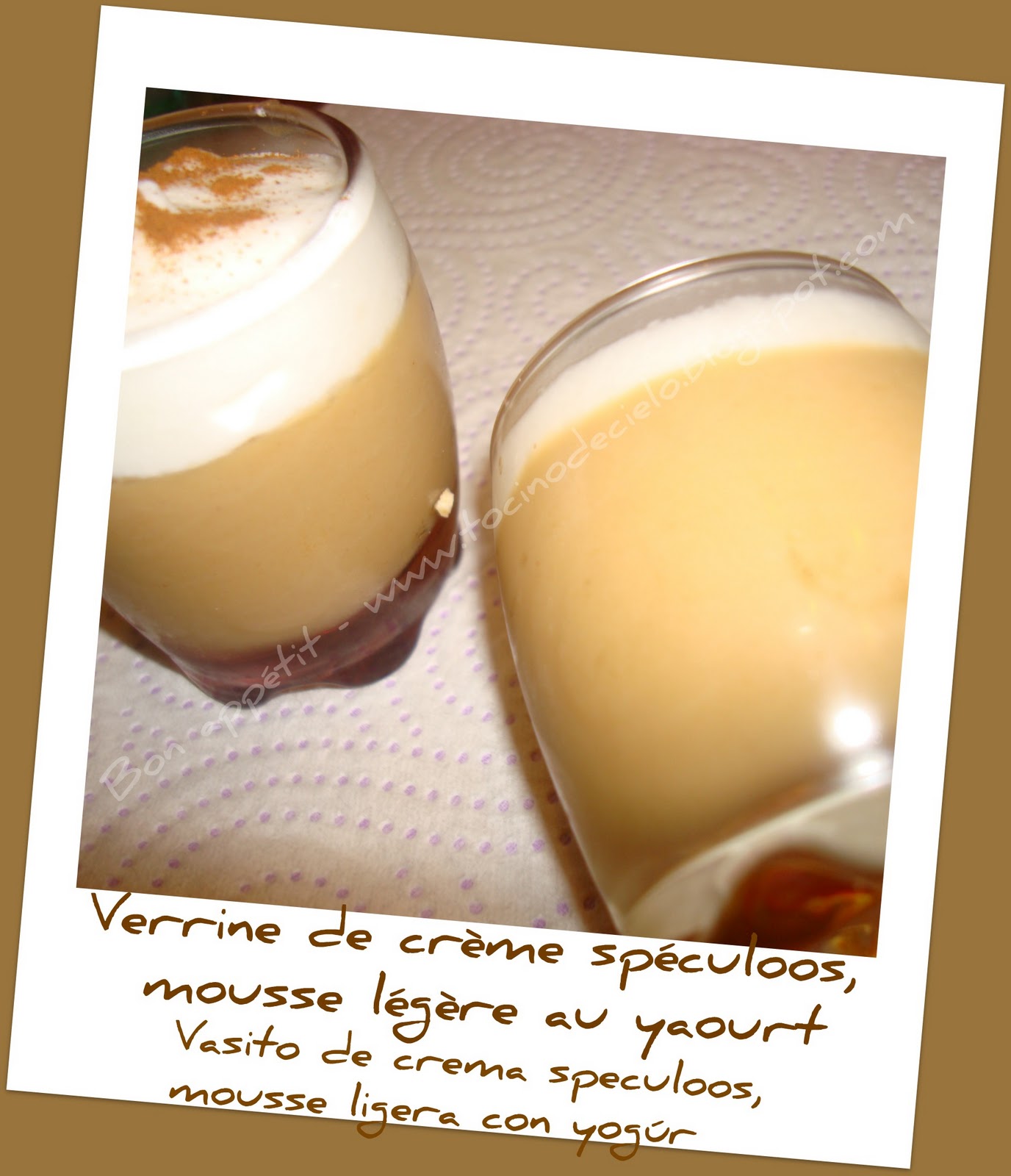 Bon Appetit Verrine Creme Speculoos Mousse Legere Au Yaourt