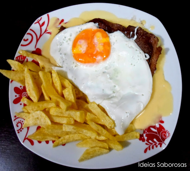 Receitas de Portugal: Bife com Molho à Cervejaria {ou Bife à Portugália} Receitas de Portugal: Bife com Molho à Cervejaria {ou Bife à Portugália}