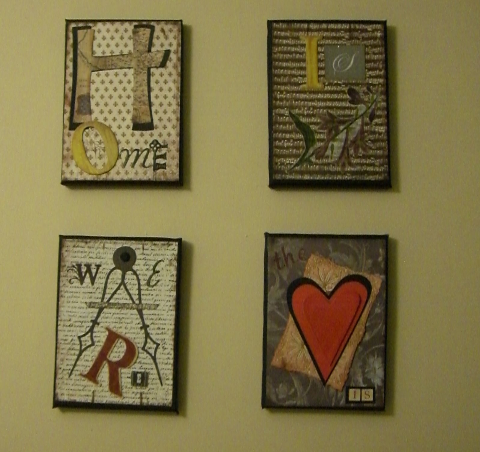 Sue's Craft Stuff. Wall plaques