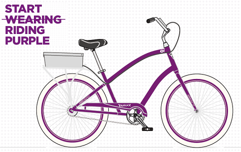 Start ride. Фиолетовые педали для велосипеда. Формат велосипед фиолетовый. Велосипед с лавандой. Фиолетовый велосипед Лорак.