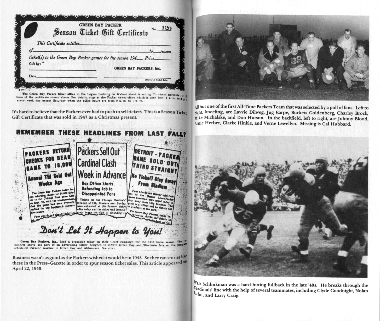 PACKERVILLE, U.S.A. The History of the Green Bay Packers — The Lambeau