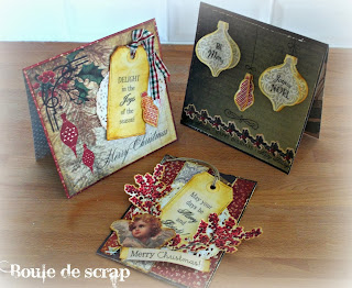 SRM Stickers Blog - Christmas Card by Angelique - #cards #christmas #fancy #stickers
