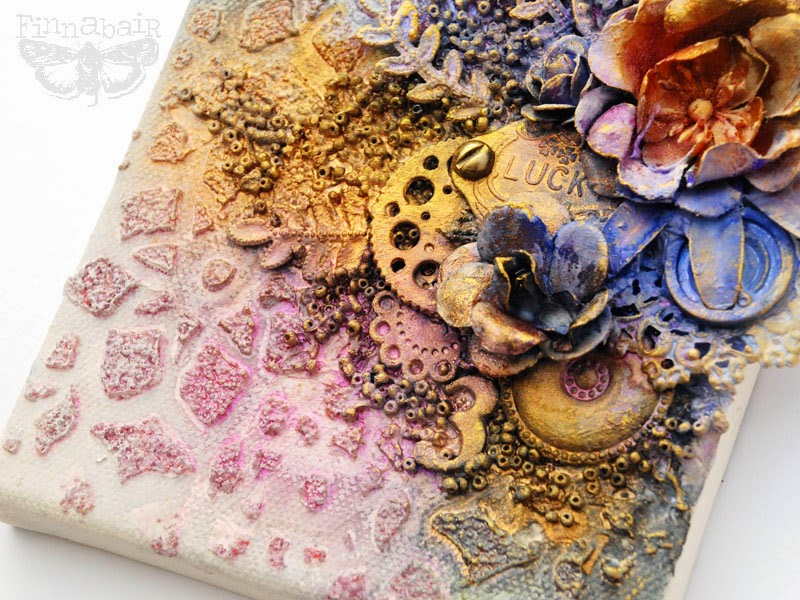 Finnabair Art Recipe Wednesday Textures and Pastels mini collage