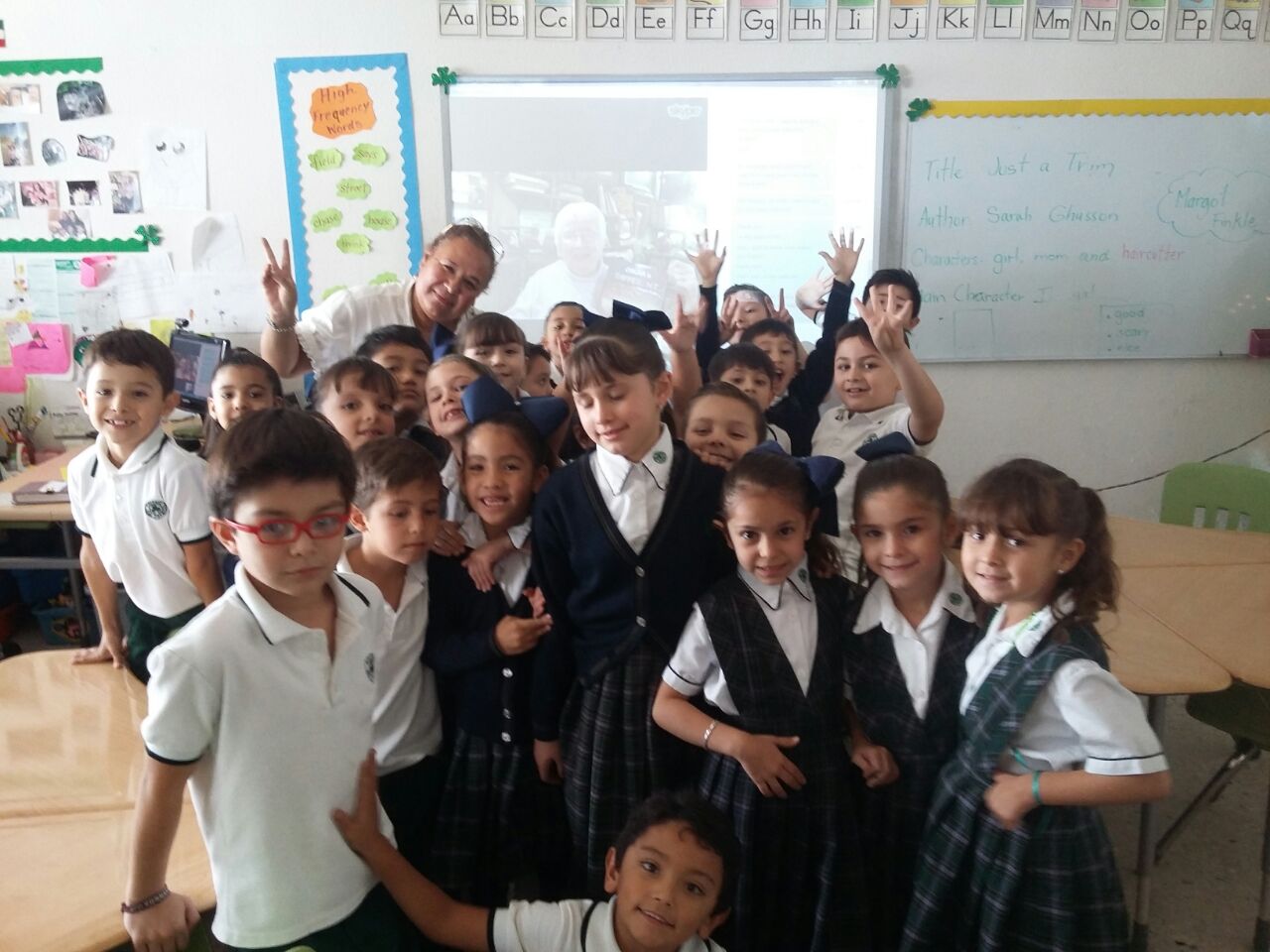 Margot Visits a Classroom via SKYPE