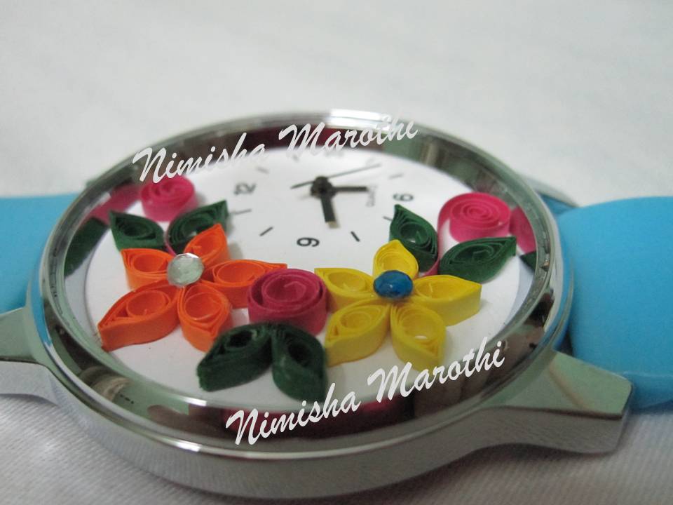 Nimisha's Creations Quilled Wrist watch