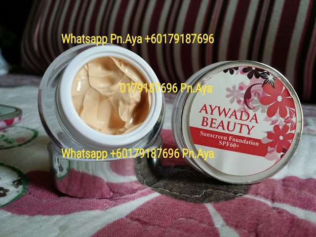 Aywada Beauty Sunscreen Foundation ialah merupakan bedak asas yang diperbuat daripada ekstrak cherry berkesan mengekalkan kelembapan pada kulit anda , anti oksidan tinggi serta mempercepatkan proses pemutihan wajah dengan selamat dan berkesan. Aywada Beauty Sunscreen Foundation nie mengandungi SPF 60 utk menghalang daripada kulit gelap.Selain itu bedak asas nie jg membantu menutup cela,jeragat,jerawat dan parut di samping menjadikan kulit lebih cantik dan berseri. ANDA TIDAK PERLU MENGGUNAKAN BEDAK,CUKUP DENGAN MENCALIT AYWADA BEAUTY SUNSCREEN FOUNDATION SAHAJA!MUDAH,RINGKAS DAN MENJIMATKAN!!! Sebekas boleh tahan2-3 bulan & harga sangat murah!semakin berpeluh kulit lebih nampak gebuuuu!Tunggu apa lagi Jom la order sekarang!. HARGA: 1 PCS 10 GRAM RM40 S/M..RM45 S/S..FREE POSLAJU 1 PCS 5 GRAM RM25 S/M..RM30 S/S..FREE POSLAJU WHATSAPP 0179187696 #aywadabeauty #sunscreenfoundation #foundationspf60 #aywadabeautyfoundation #sayajualfoundation #bazarpaknil #bazaarpaknil #sayajualkrimspf #sayajualkrim #readystockmalaysia #produkartismalaysia #produkkecantikanmalaysia #bazarpaknil #bazaarpaknil #produkkecantikkan #dropshipagenmalaysia #dropship #agendropship #produkdropship #dropshipmalaysia #malaysia #instashopmalaysia #sayajual #visitmyig #visitmyigmalaysia #sayajualmurah #readystockmalaysia