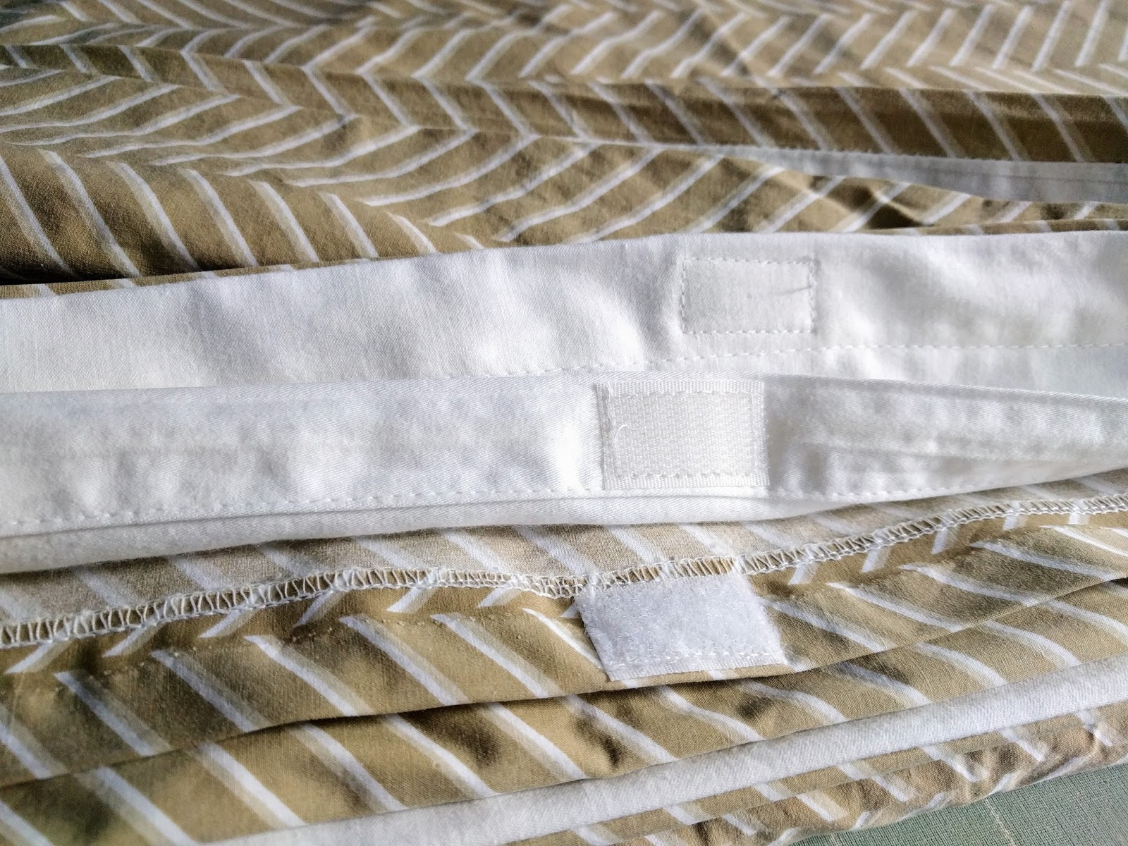 Duvet cover quick fix from zipper to velcro