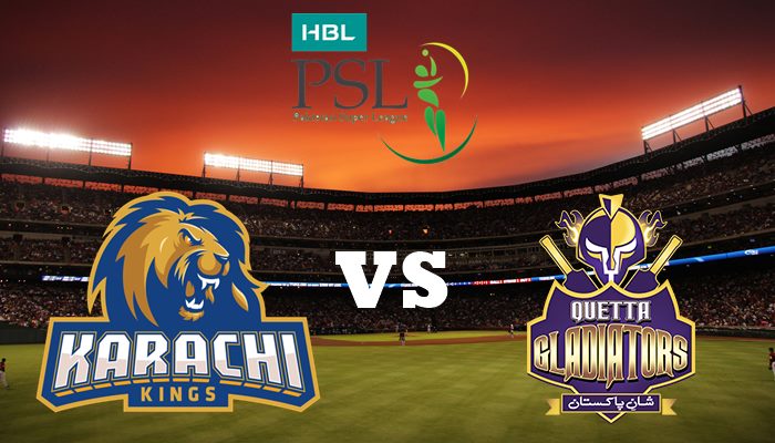 Watch Live Match Of Karachi Kings vs Quetta Gladiators Watch Live Match Of Karachi Kings vs Quetta Gladiators
