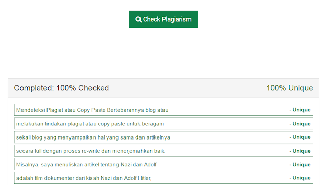 Mendeteksi Plagiat atau Copy Paste dengan Plagiarsm Checker