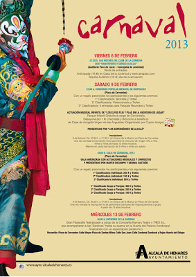 Programación carnaval en Alcalá de Henares 2013