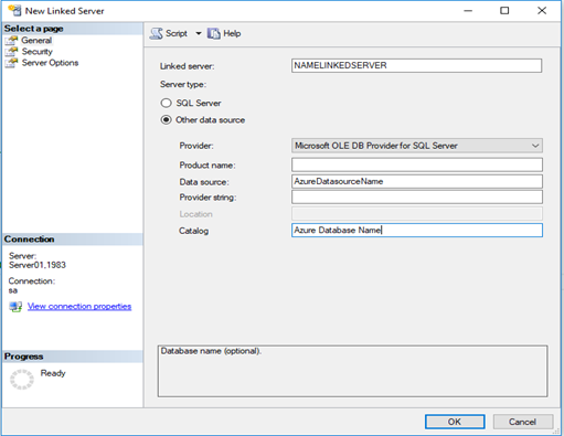 How to create a Linked Server to an Azure SQL database - All solution ...