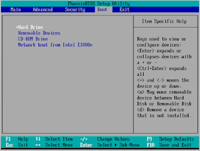 Setting BIOS agar Booting dari Flashdisk - Windows