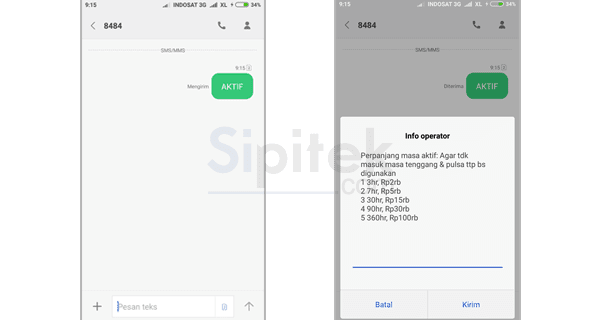 format SMS untuk memperpanjang masa aktif format SMS untuk memperpanjang masa aktif