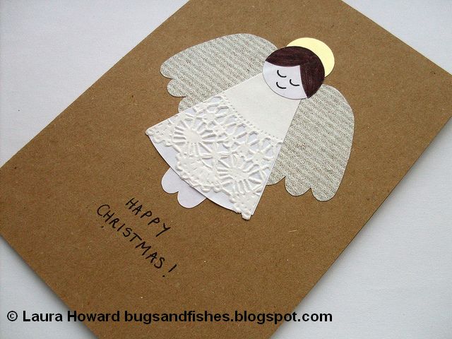 Bugs and Fishes by Lupin: How To: Angel Christmas Card