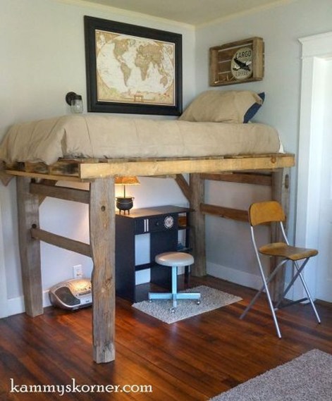 29 DIY ideas de diseño de dormitorio con cama de paleta