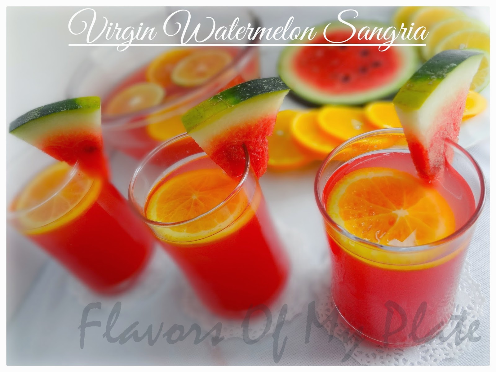 Flavors Of My Plate: Virgin Watermelon Sangria