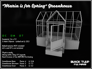 [Black Tulip] Mesh Prefab - Maria is for Spring Greenhouse