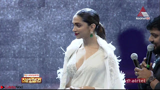 Deepika Padukone in Elegant White Saree and Choli at an award Function  Exclusive Pics