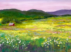 meadow flowers pastel david patterson painting soft paintings fields june latest artists renderings artistic painters 29th uploaded which