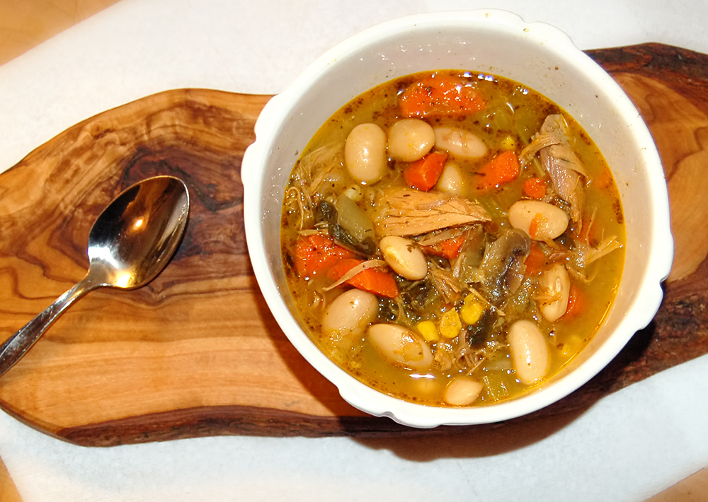 The Queen's Table Hurricane Stew with Rancho Gordo Cannellini Beans