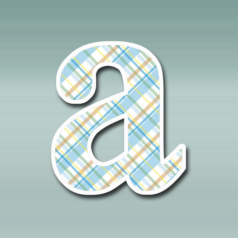 GRANNY ENCHANTED'S BLOG: "Blue-Tan Plaid" JPG Free Lower Case Scrapbook