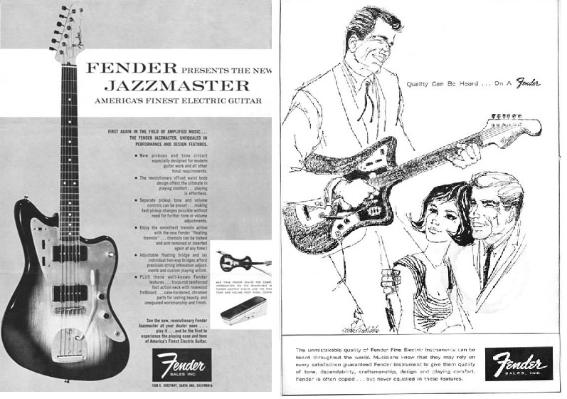 The Unique Guitar Blog The Fender Jazzmaster and Jaguar Two of